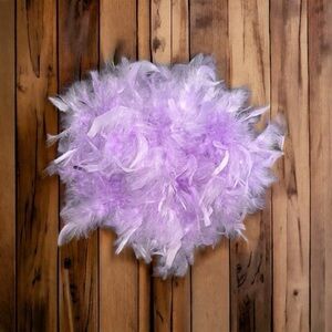 Turkey Feather Boa 2 Yards Purple Lavendar